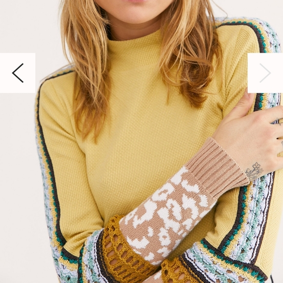 Switch it Up Thermal Top. Crochet Leopard Cheetah - Picture 8 of 16